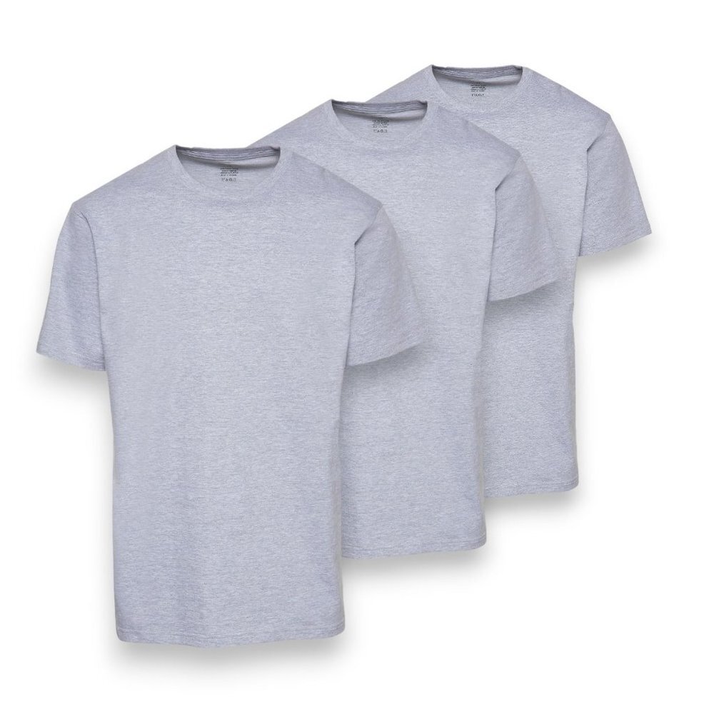NWT‎ CSG 3 Pack Curve Hem T-Shirts Men's Size S Color Grey